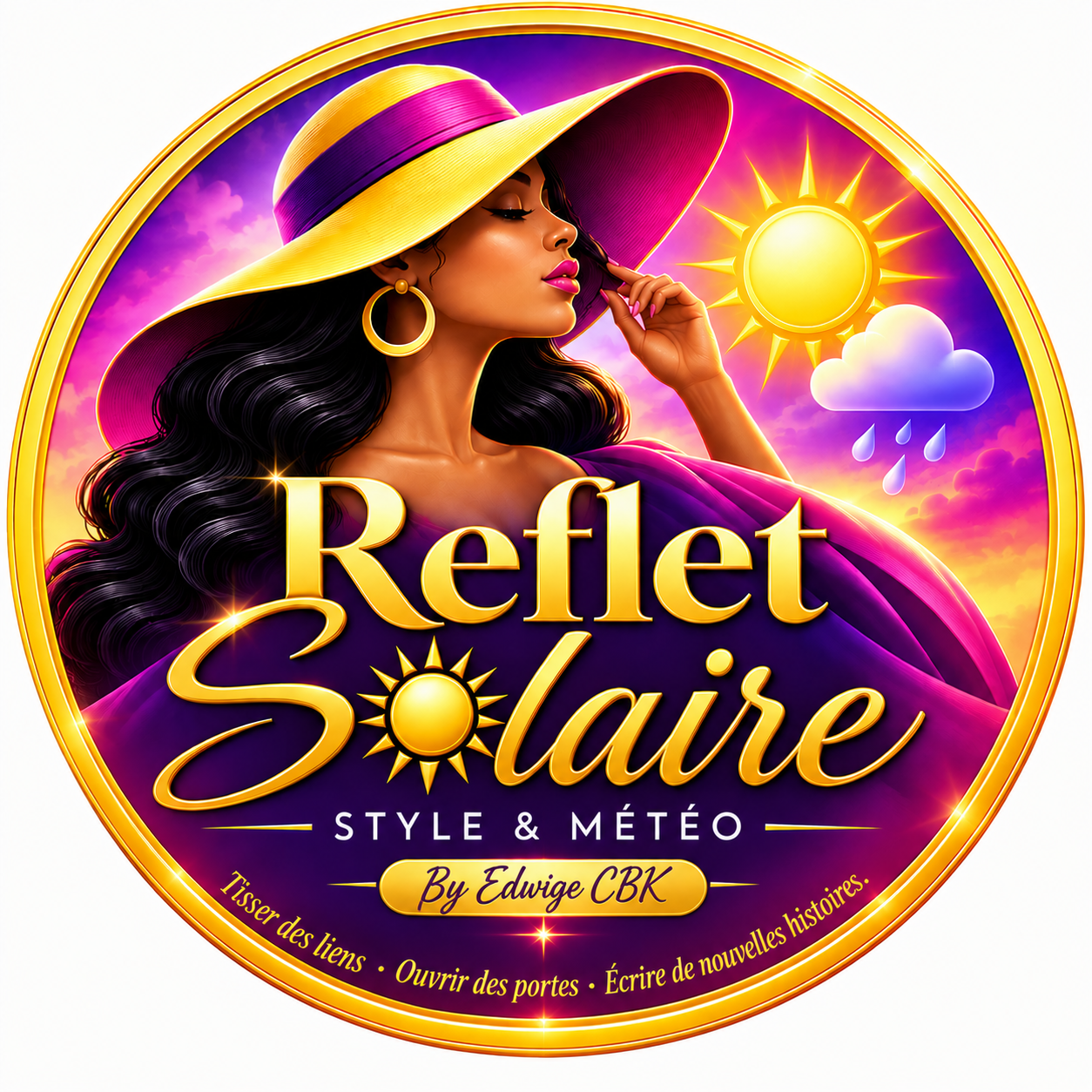 Logo Reflet Solaire by Edwige CBK — retour à l'accueil
